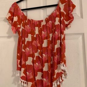 Ava Sky Off the Shoulder Blouse